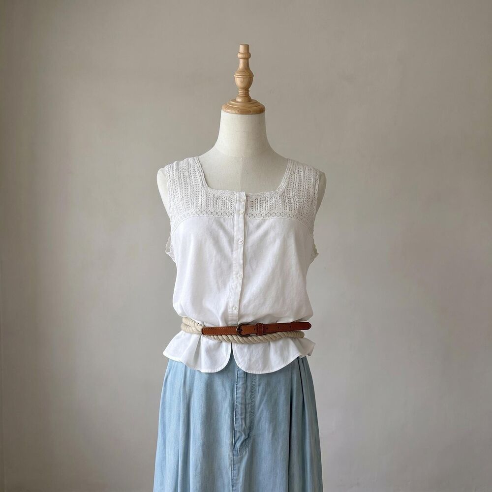 Denim & Supply Nautical Rope and Leather Belt in Cognac | XL